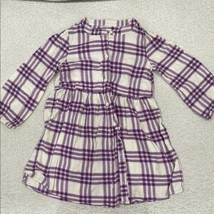 GAP Purple Plaid Kids Dress